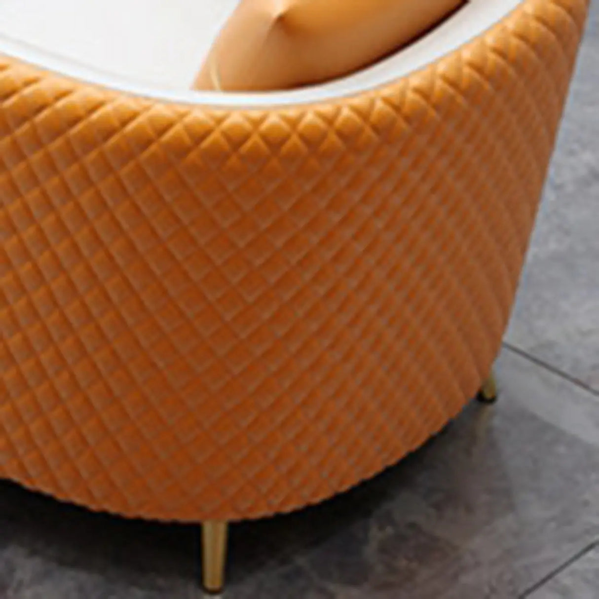 Scratch Resistant Faux Leather Upholstered Back Chair Image - 19