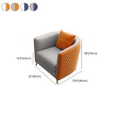 Scratch Resistant Faux Leather Upholstered Back Chair #size