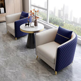 Scratch Resistant Faux Leather Upholstered Back Chair Image - 4