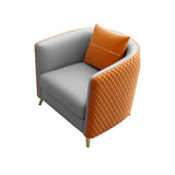 Scratch Resistant Faux Leather Upholstered Back Chair Image - 9