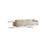 Scratch Resistant Flannel Square Arm Tight Back Sofa Image - 14