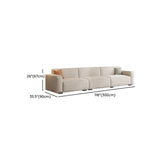 Scratch Resistant Flannel Square Arm Tight Back Sofa Image - 15