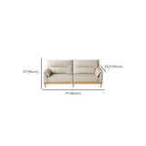 Scratch Resistant Genuine Leather Cushion Back Loveseat Image - 15