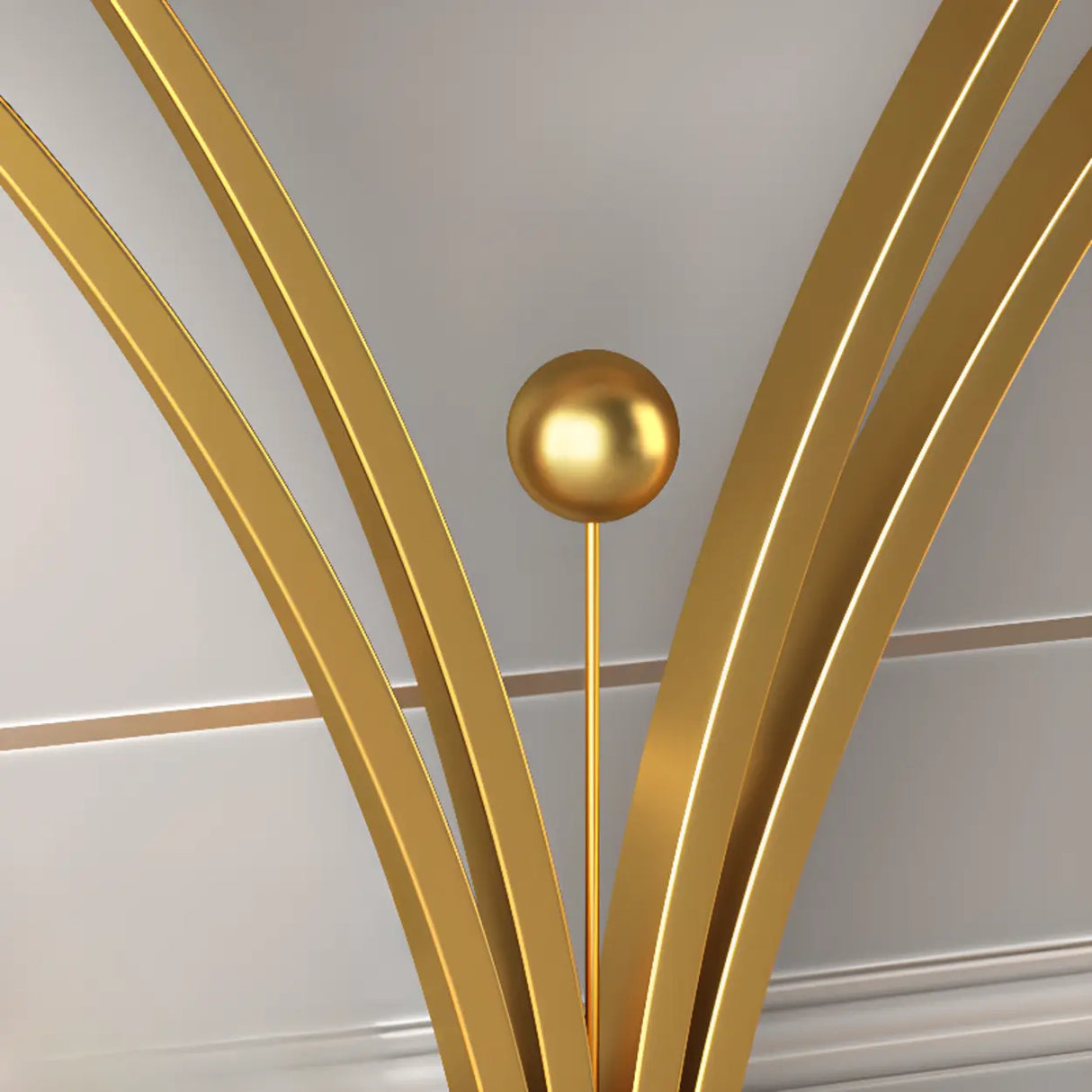 Scratch Resistant Iron Abstract Marble Gold Console Table Image - 9