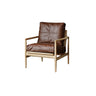 Scratch Resistant Leather Cushion Back Arm Chair Image - 13