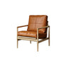Scratch Resistant Leather Cushion Back Arm Chair Image - 15