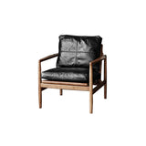 Scratch Resistant Leather Cushion Back Arm Chair Image - 17