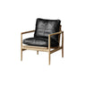 Scratch Resistant Leather Cushion Back Arm Chair Image - 31