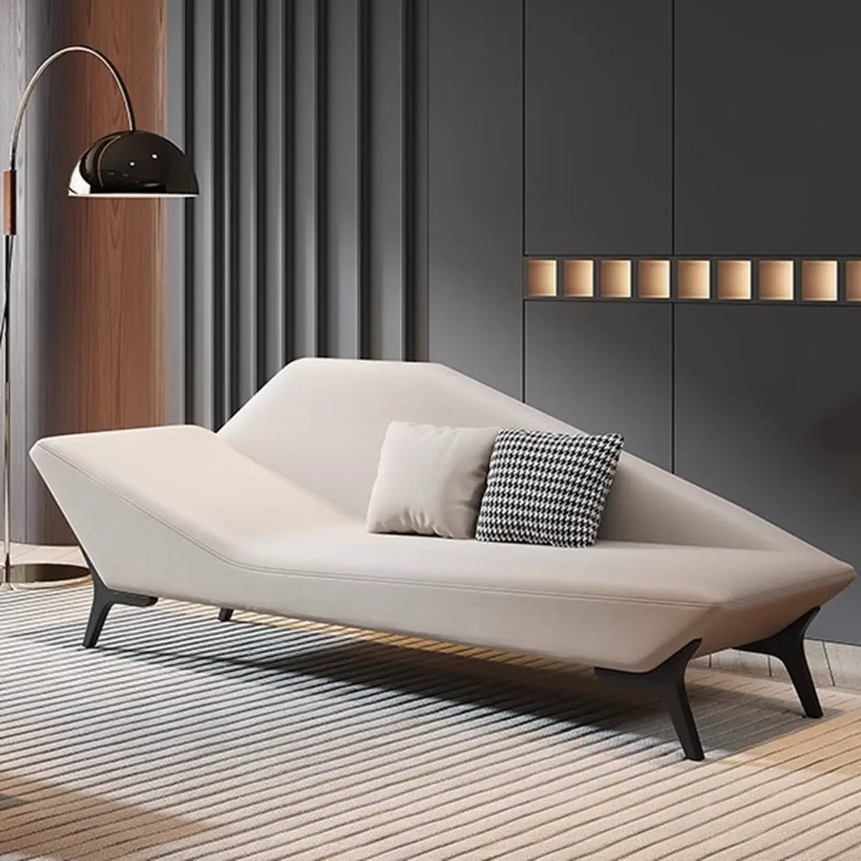 Scratch Resistant Leather Upholstered Left-Arm Chaise Image - 1