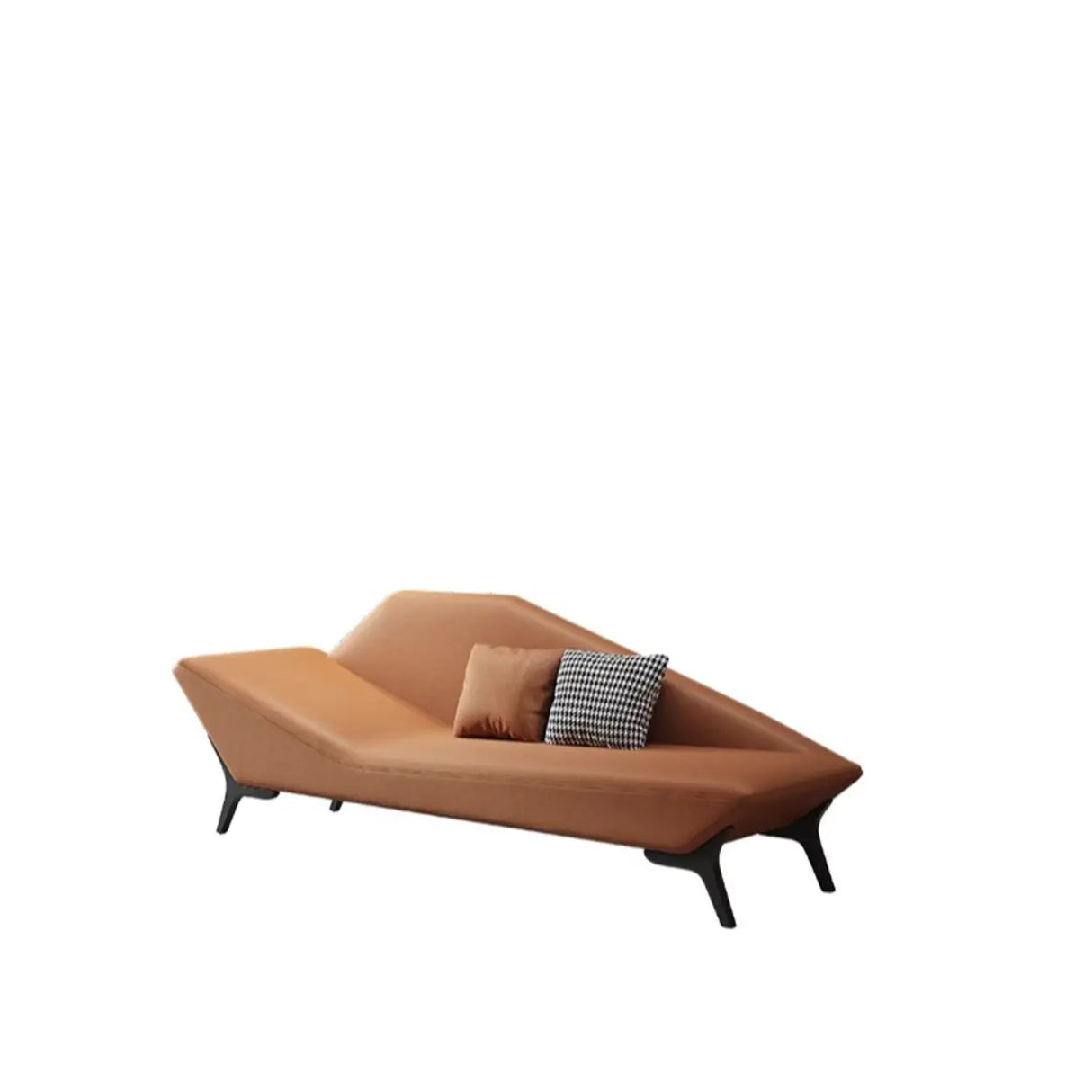 Scratch Resistant Leather Upholstered Left-Arm Chaise Image - 8