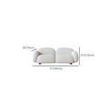 Scratch Resistant Sherpa Concealed Support Loveseat Image - 12
