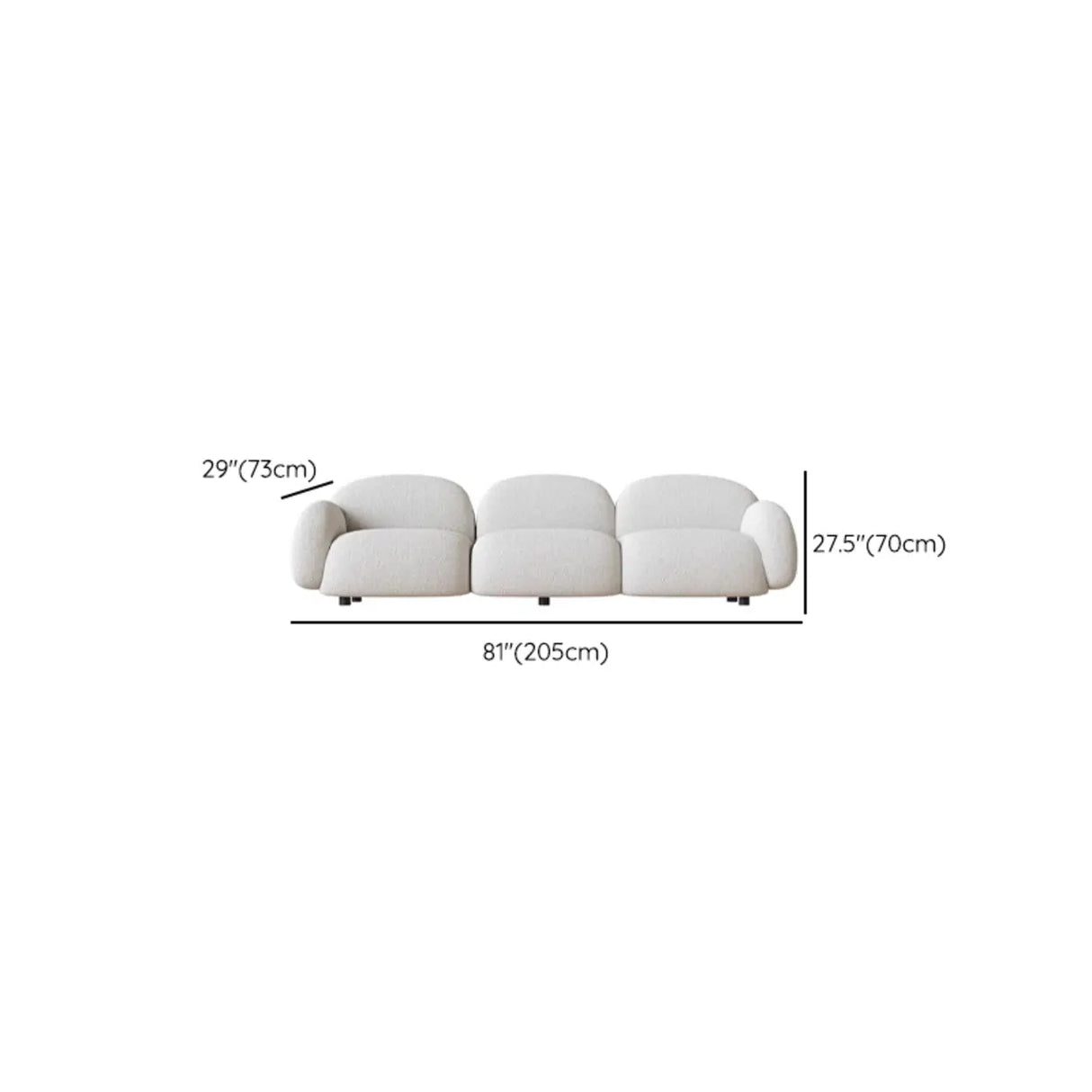 Scratch Resistant Sherpa Concealed Support Loveseat Image - 13