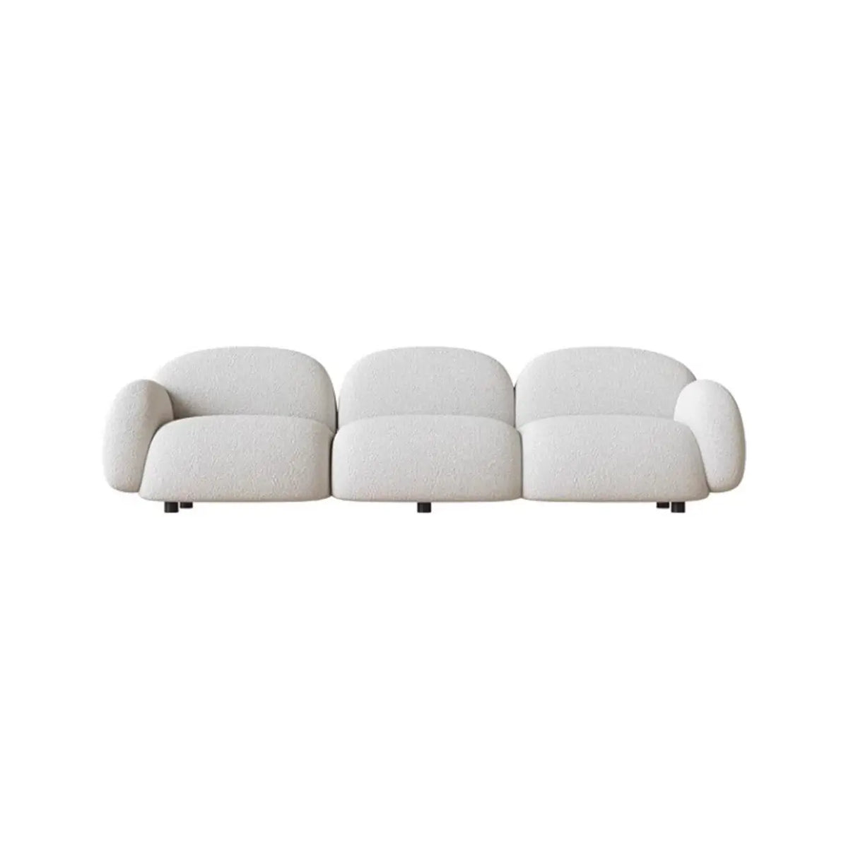 Scratch Resistant Sherpa Concealed Support Loveseat Image - 5