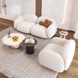Scratch Resistant Sherpa Concealed Support Loveseat Image - 6