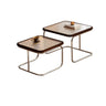 Scratch Resistant Square Stainless Steel Nesting Tables Image - 7