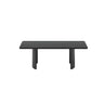 Scratch Resistant Stone Rectangular Sled Coffee Table Image - 10
