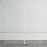 Scratch-resistant Stone Rectangular White Console Table Image - 10
