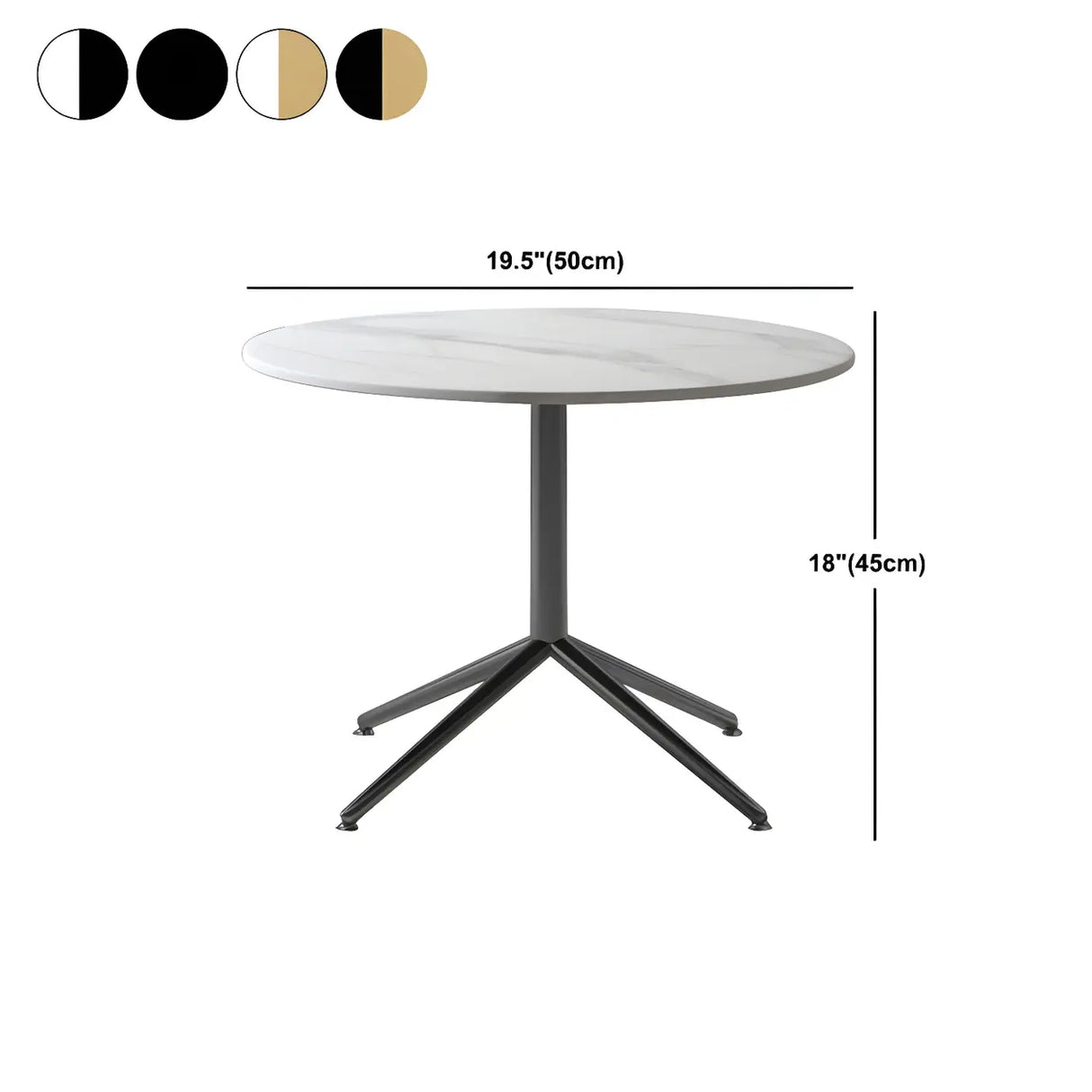 Scratch Resistant Stone Top Trestle Base Coffee Table Image - 18