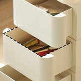 Scrollable Tip Resistant Nightstand with Open Storage Image - 12