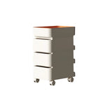 Scrollable Tip Resistant Nightstand with Open Storage Image - 14