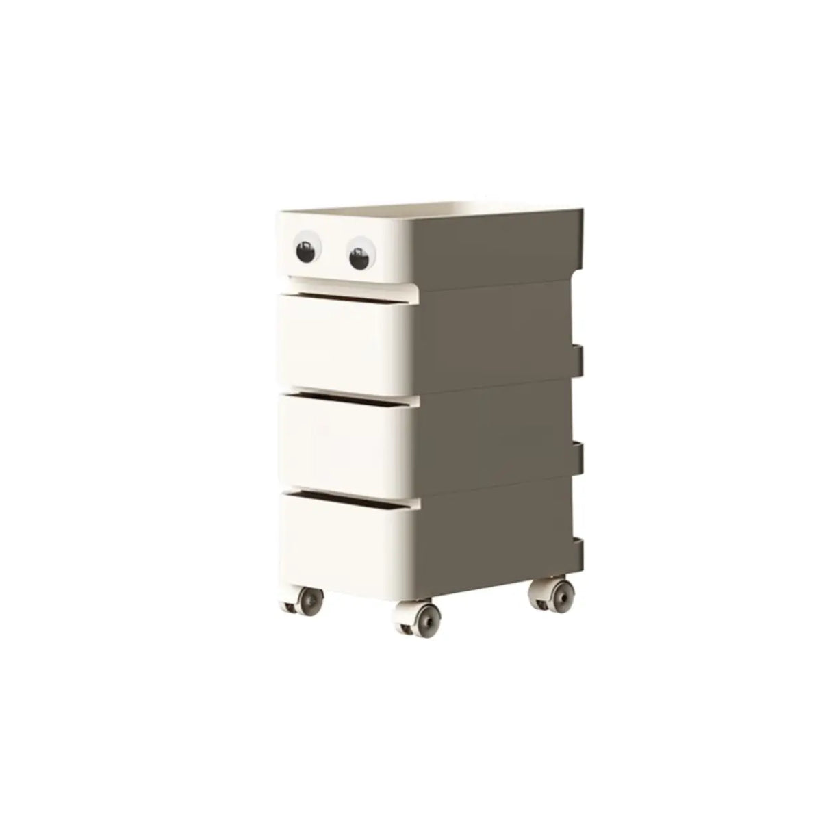 Scrollable Tip Resistant Nightstand with Open Storage Image - 16