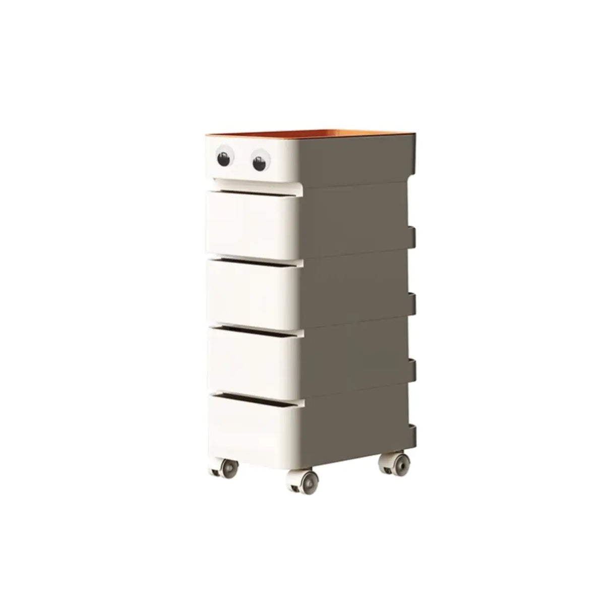 Scrollable Tip Resistant Nightstand with Open Storage Image - 17