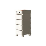 Scrollable Tip Resistant Nightstand with Open Storage Image - 17