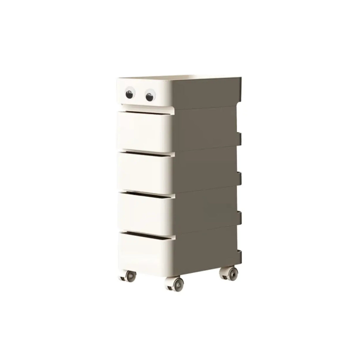 Scrollable Tip Resistant Nightstand with Open Storage Image - 19
