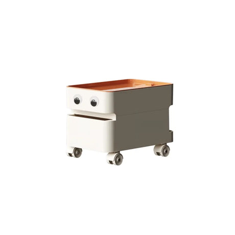 Scrollable Tip Resistant Nightstand with Open Storage Image - 2