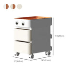 Scrollable Tip Resistant Nightstand with Open Storage Image - 21