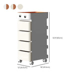 Scrollable Tip Resistant Nightstand with Open Storage Image - 23