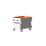 Scrollable Tip Resistant Nightstand with Open Storage Image - 4