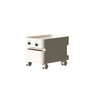 Scrollable Tip Resistant Nightstand with Open Storage Image - 5
