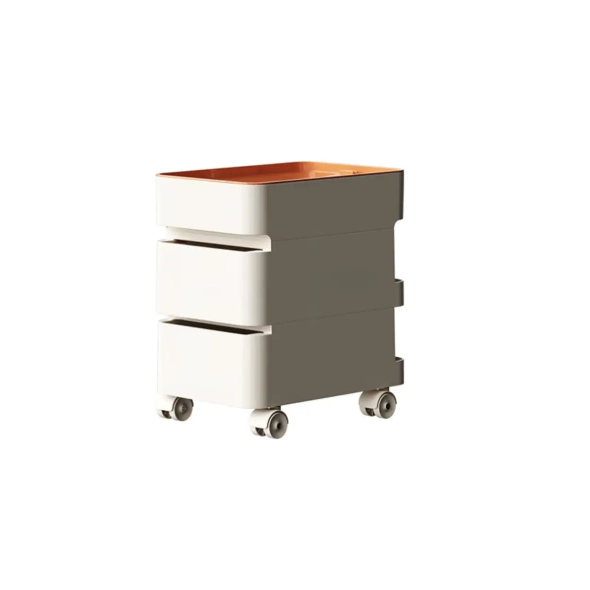 Scrollable Tip Resistant Nightstand with Open Storage Image - 7