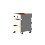 Scrollable Tip Resistant Nightstand with Open Storage Image - 9
