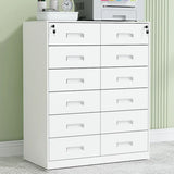 Secure Alloy Vertical Metal Filing Cabinet with Shelves Image - 23