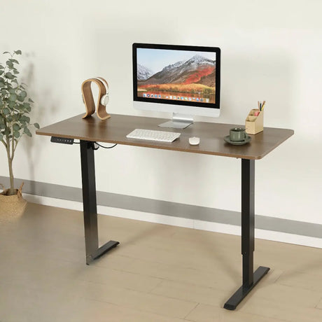 Sepia Medium Standard Wooden Adjustable Writing Desk Image - 2