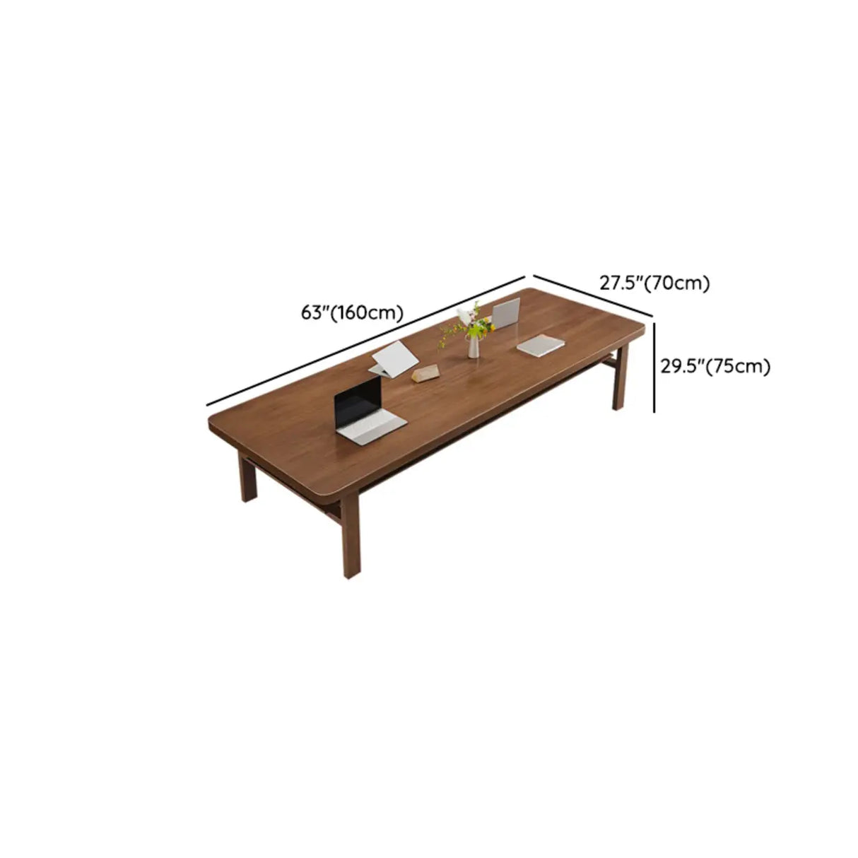 Sepia Standard Lumber Multi-personal Writing Desk 