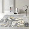 Shabby Chic Rectangular Polyester Gray Area Rug Image - 15