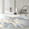 Shabby Chic Rectangular Polyester Gray Area Rug Image - 2