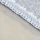 Shabby Chic Rectangular Polyester Gray Area Rug Image - 9