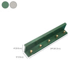 Shelf Bamboo Wood White Floating Mount Storage Coat Rack Image - 17