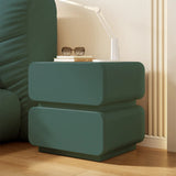Short Height Wood Frame Two Drawers Kids Nightstand Image - 18