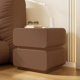 Short Height Wood Frame Two Drawers Kids Nightstand Image - 25