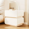 Short Height Wood Frame Two Drawers Kids Nightstand Image - 4