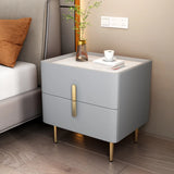 Short Height Wood Nightstand with Drawer Storage Image - 14