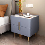 Short Height Wood Nightstand with Drawer Storage Image - 15