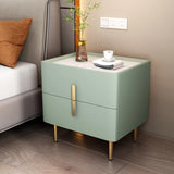 Short Height Wood Nightstand with Drawer Storage Image - 16