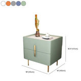 Short Height Wood Nightstand with Drawer Storage Image - 20
