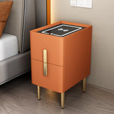 Short Height Wood Nightstand with Drawer Storage Image - 3